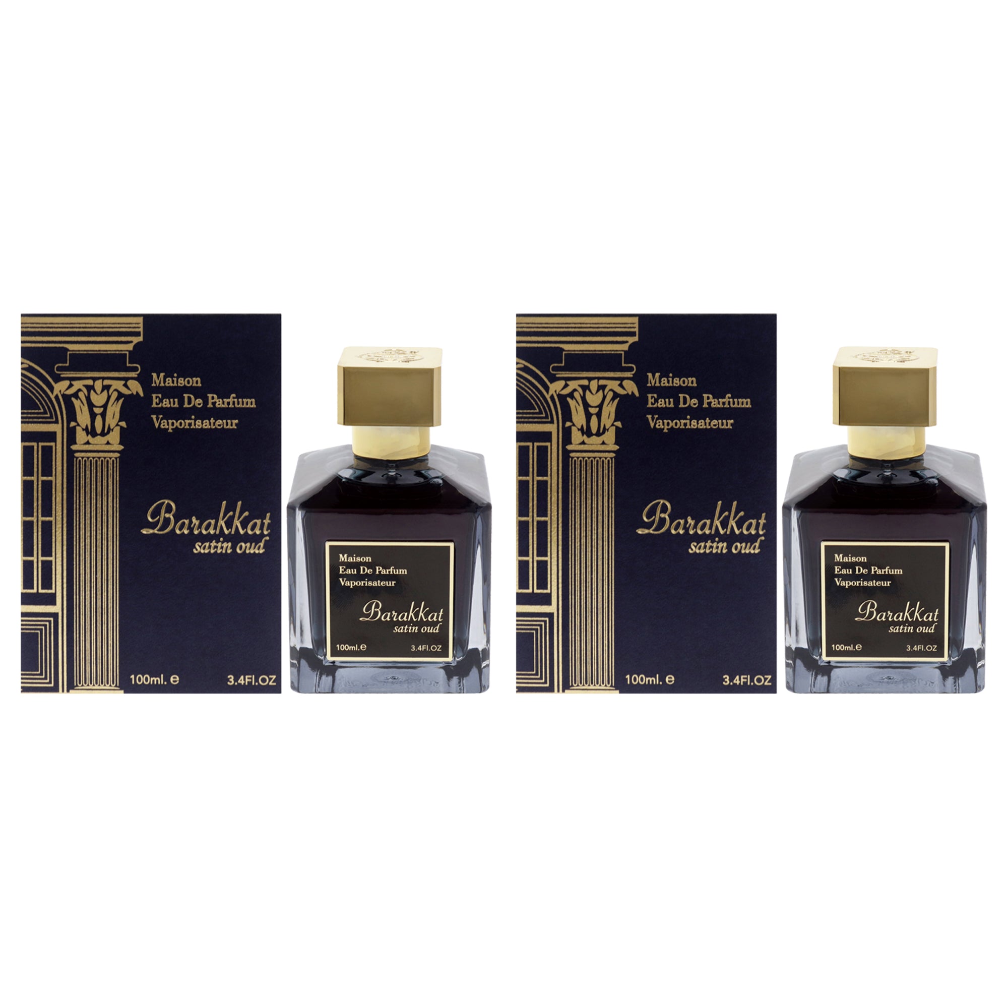 Fragrance World Maison Barakkat Satin Oud - Pack of 2 Eau De Parfum-Thefragrancemart.com