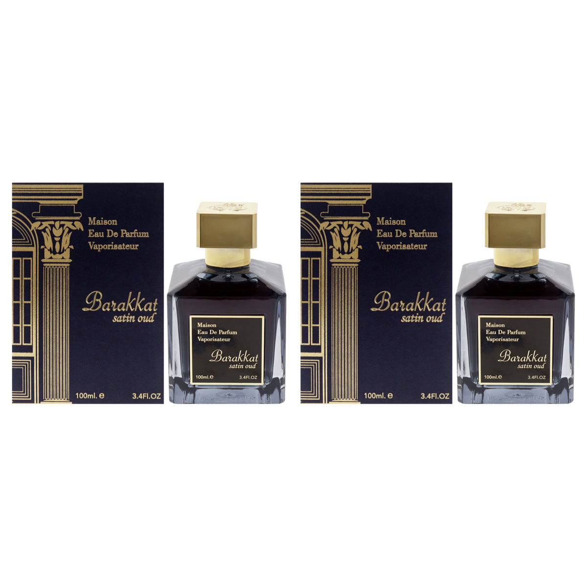 Fragrance World Maison Barakkat Satin Oud - Pack of 2 Eau De Parfum-Thefragrancemart.com