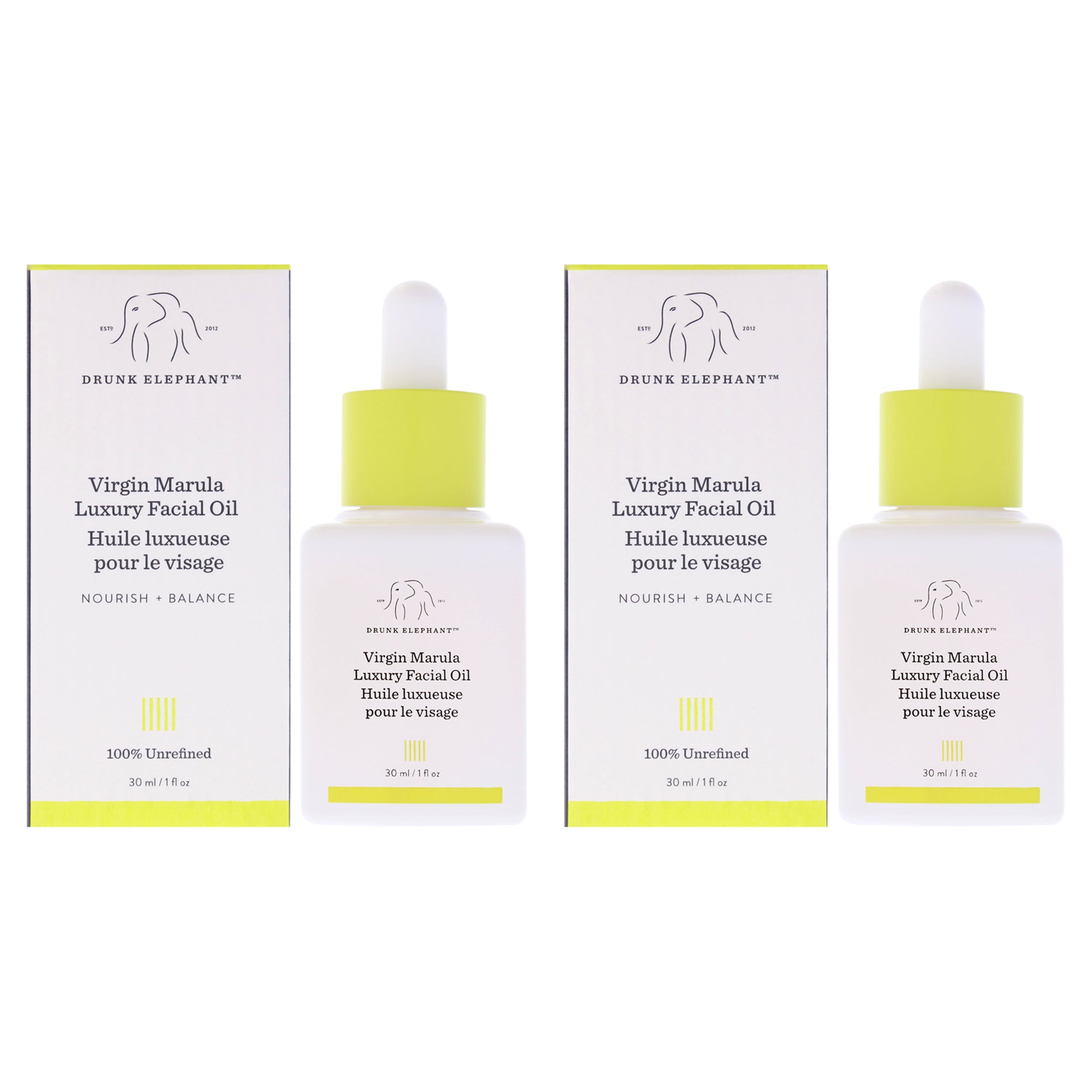 Drunk Elephant Virgin Marula Luxury Facial Oil - Pack of 2 -Thefragrancemart.com