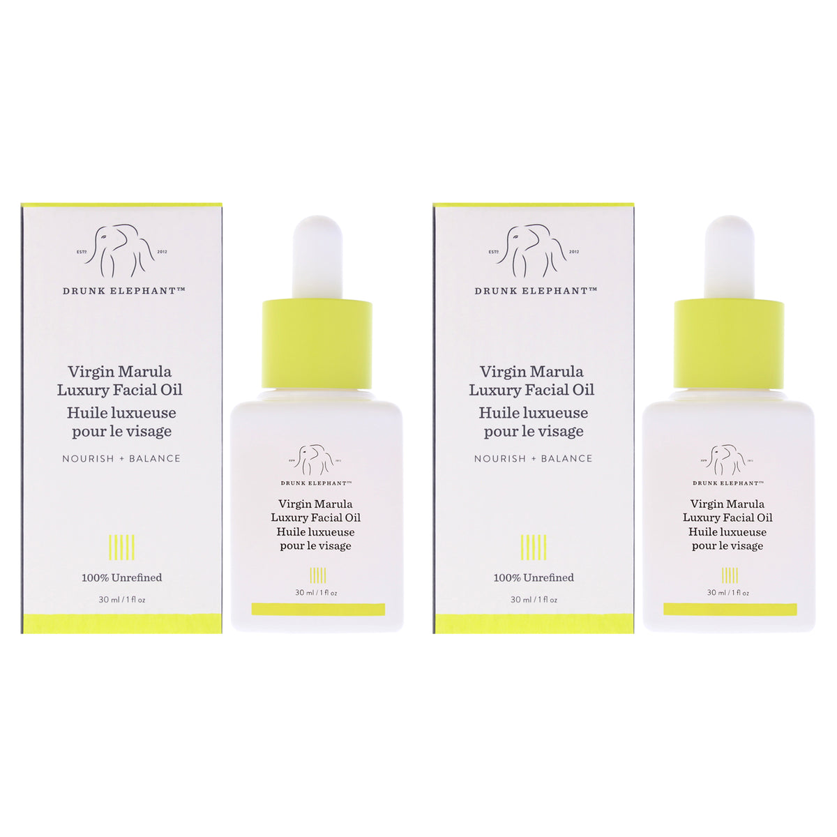 Drunk Elephant Virgin Marula Luxury Facial Oil - Pack of 2 -Thefragrancemart.com