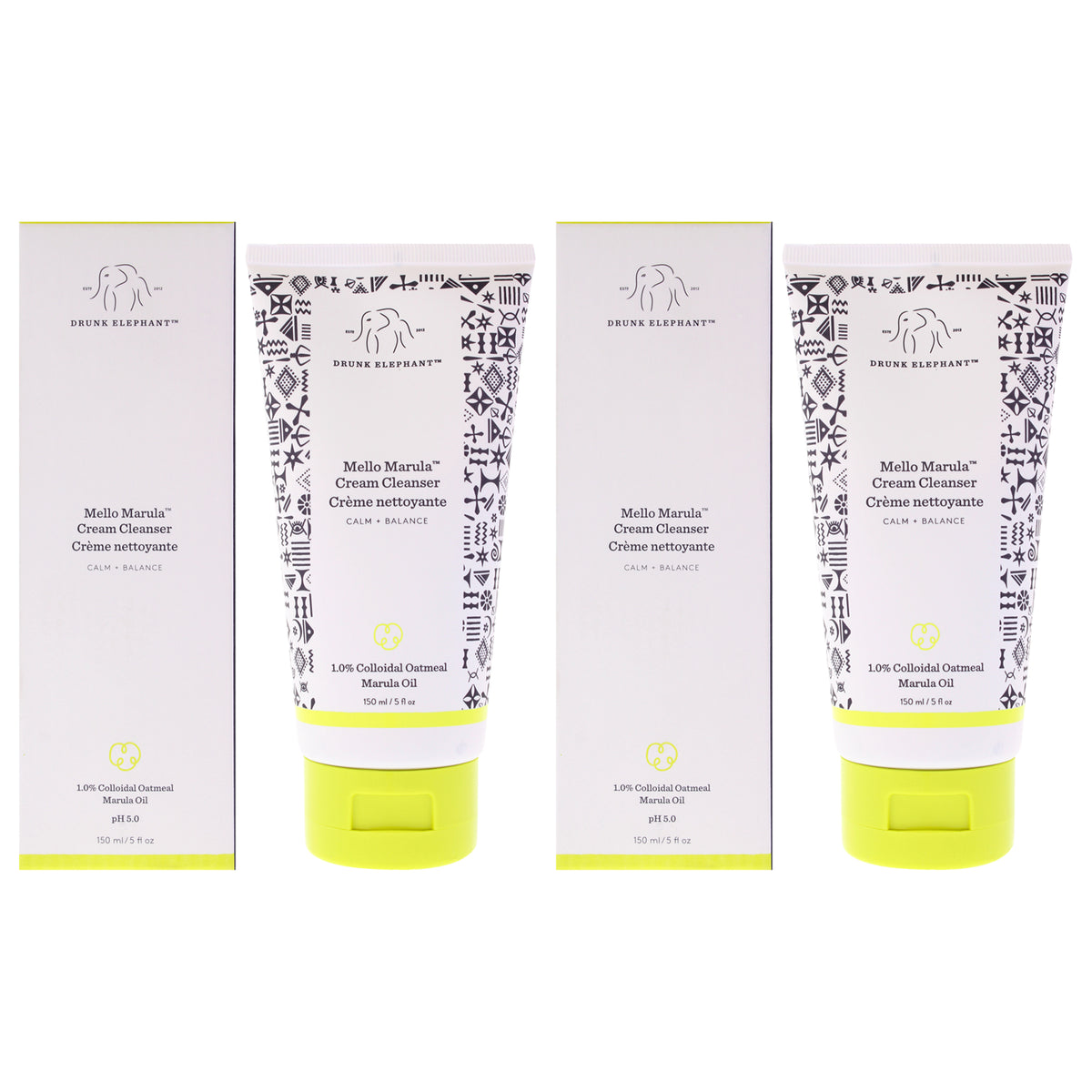 Drunk Elephant Mello Marula Cream Cleanser - Pack of 2 -Thefragrancemart.com
