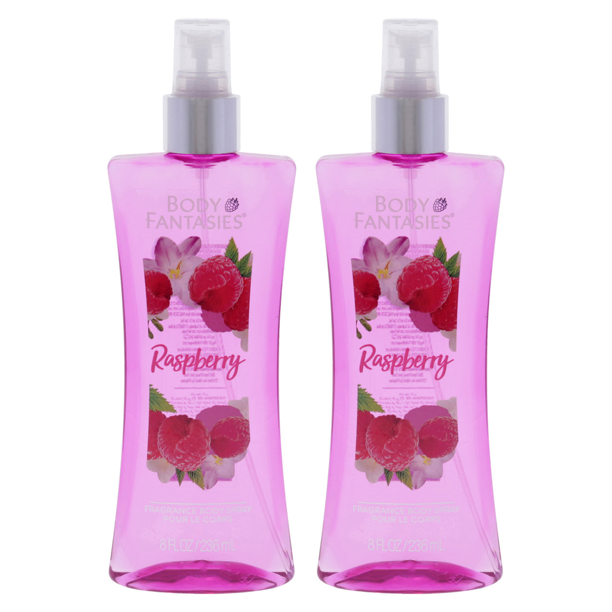 Body Fantasies Raspberry Fragrance Body Spray - Pack of 2 -Thefragrancemart.com