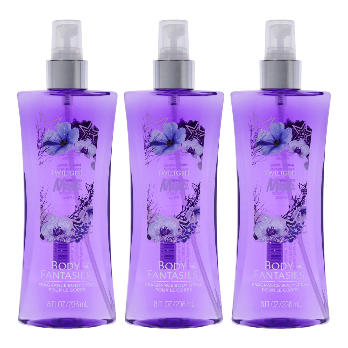 Body Fantasies Signature Twilight Mist Fragrance Body Spray - Pack of 3 -Thefragrancemart.com