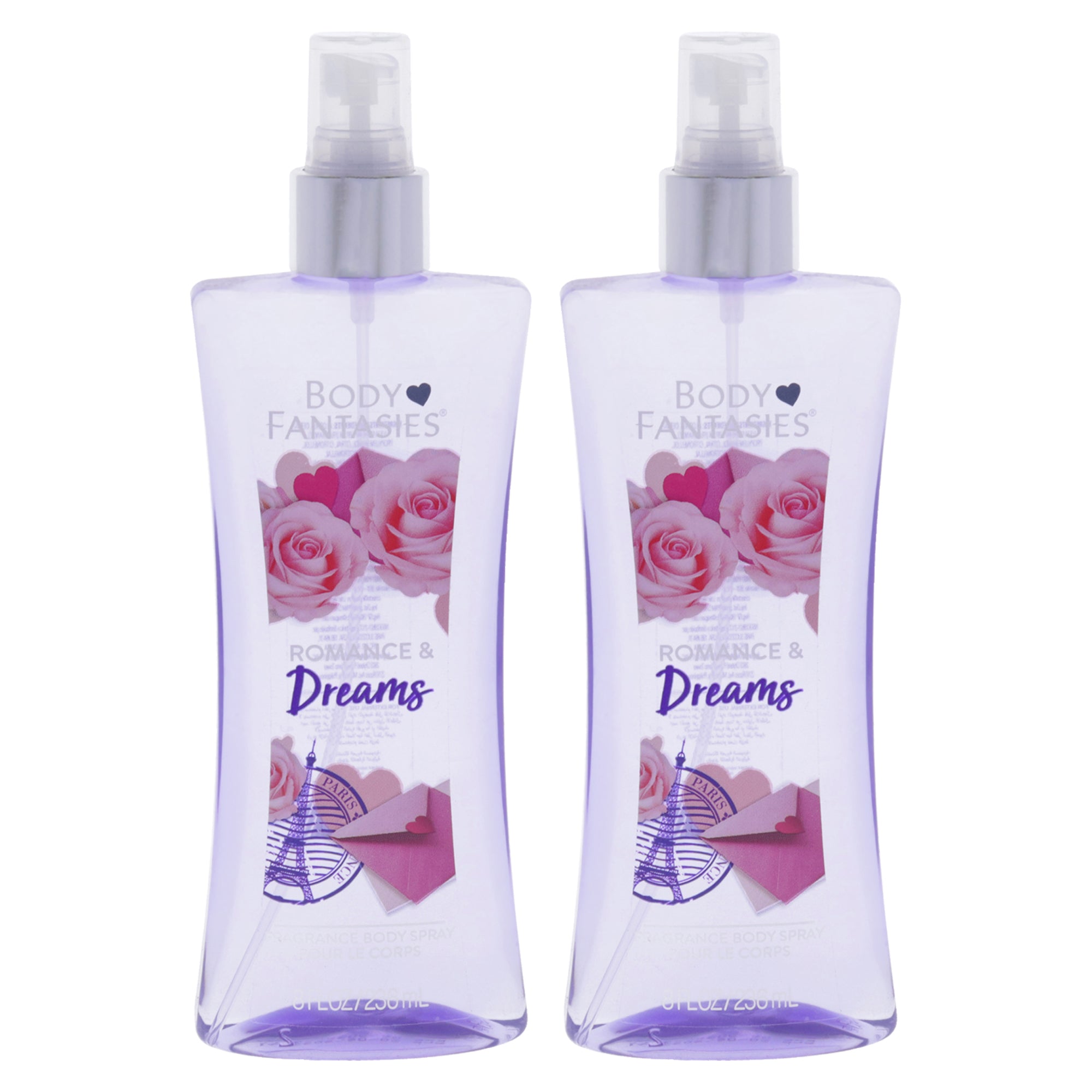 Body Fantasies Romance and Dreams - Pack of 2 -Thefragrancemart.com