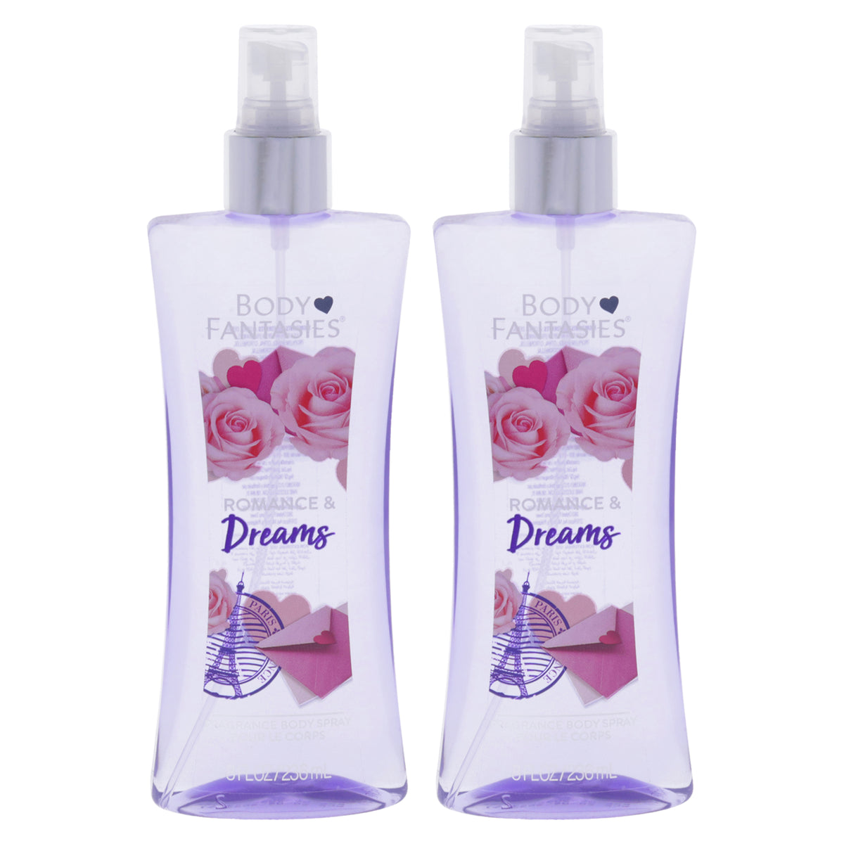 Body Fantasies Romance and Dreams - Pack of 2 -Thefragrancemart.com