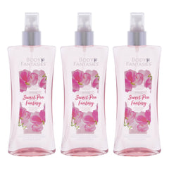 Body Fantasies Pink Sweet Pea Fantasy - Pack of 3 -Thefragrancemart.com