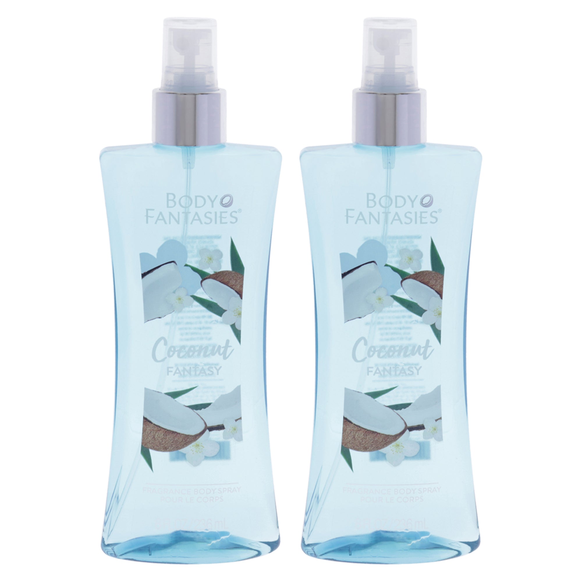 Body Fantasies Coconut Fantasy - Pack of 2 -Thefragrancemart.com