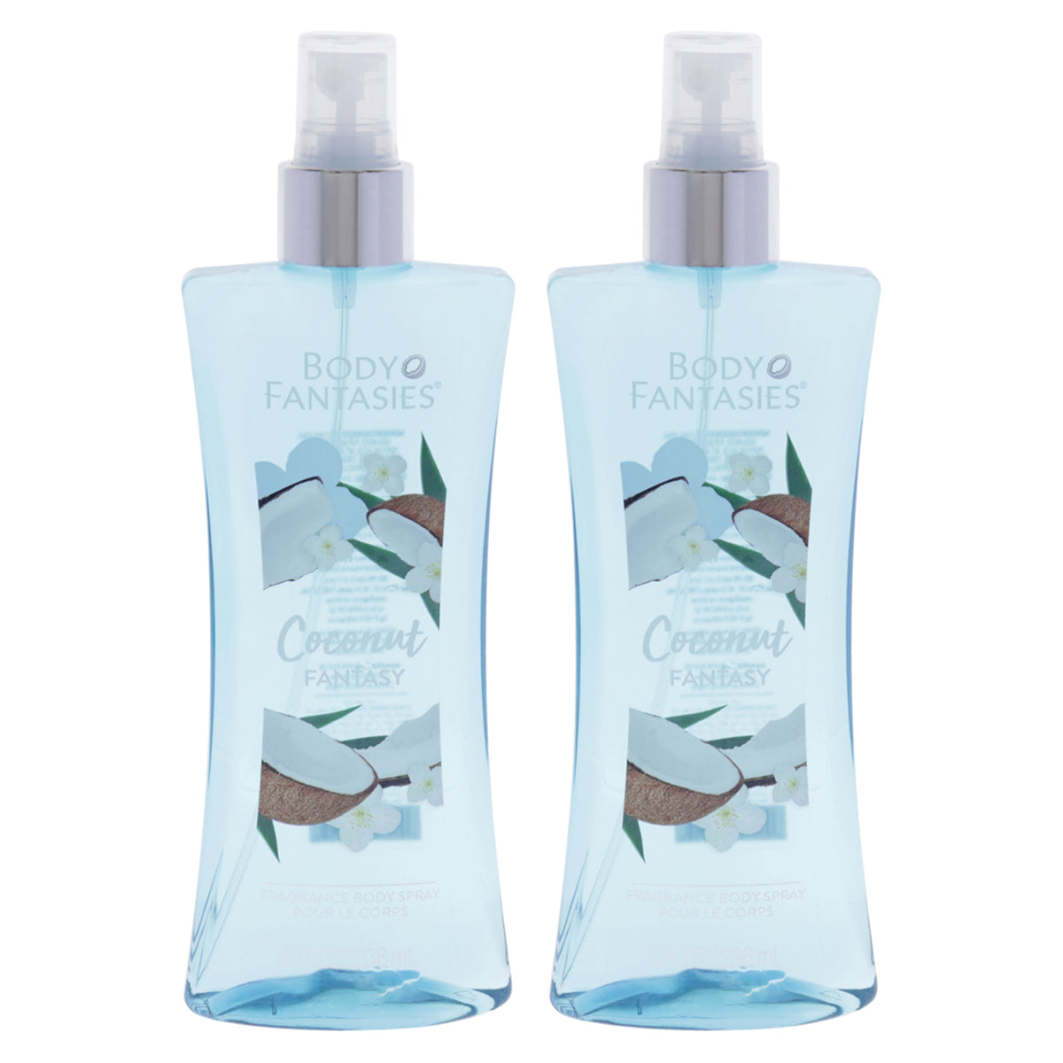Body Fantasies Coconut Fantasy - Pack of 2 -Thefragrancemart.com