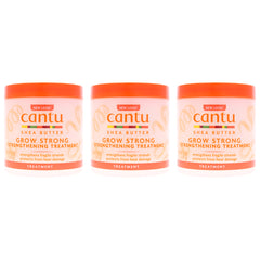 Cantu Shea Butter Grow Strong Strengthening Treatment - Pack of 3 -Thefragrancemart.com