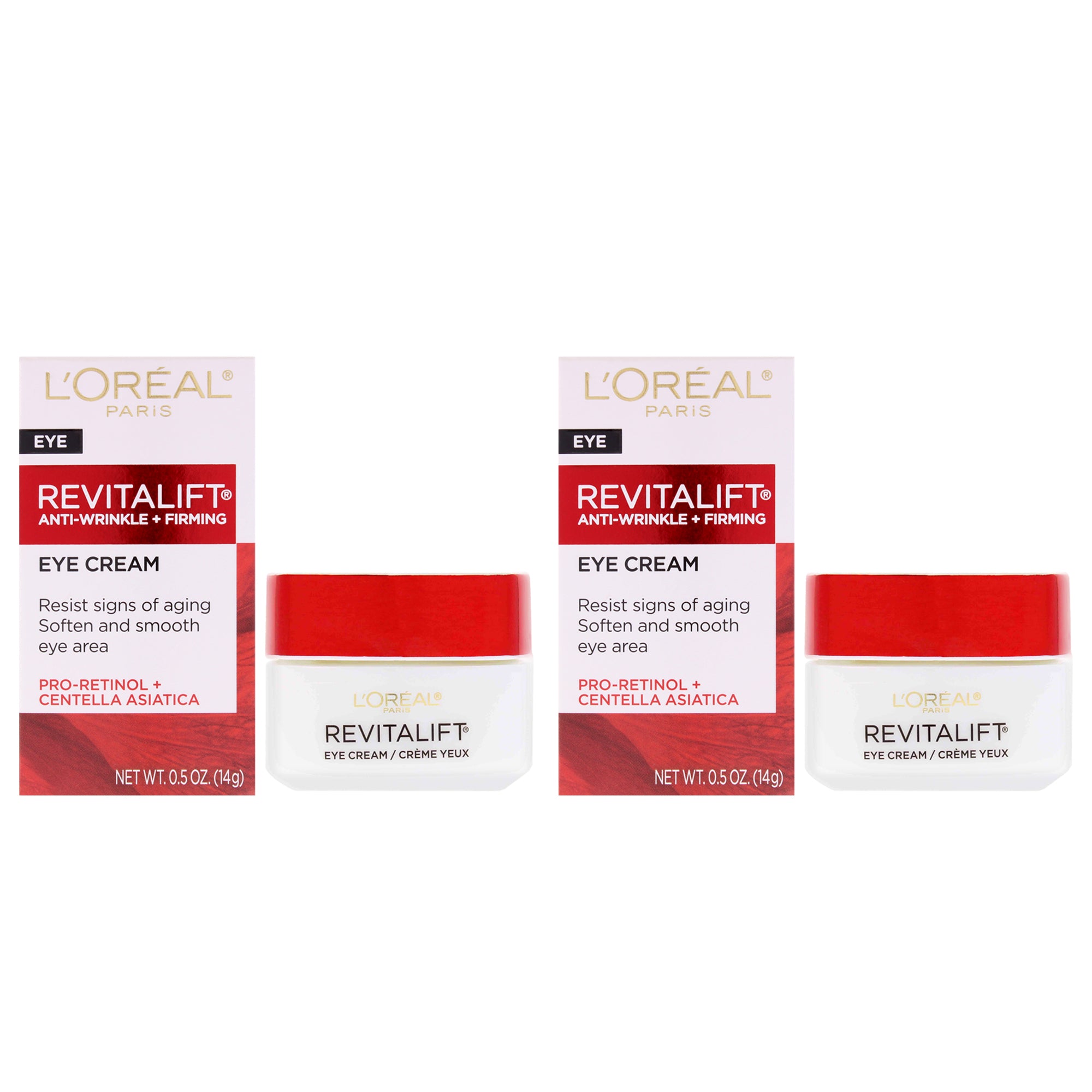 LOreal Paris Revitalift Anti-Wrinkle Plus Firming Eye Cream - Pack of 2 -Thefragrancemart.com