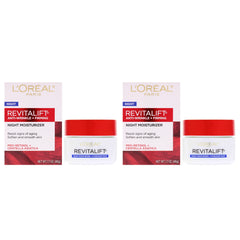 LOreal Paris Revitalift Anti-Wrinkle Plus Firming Night Moisturizer - Pack of 2 -Thefragrancemart.com