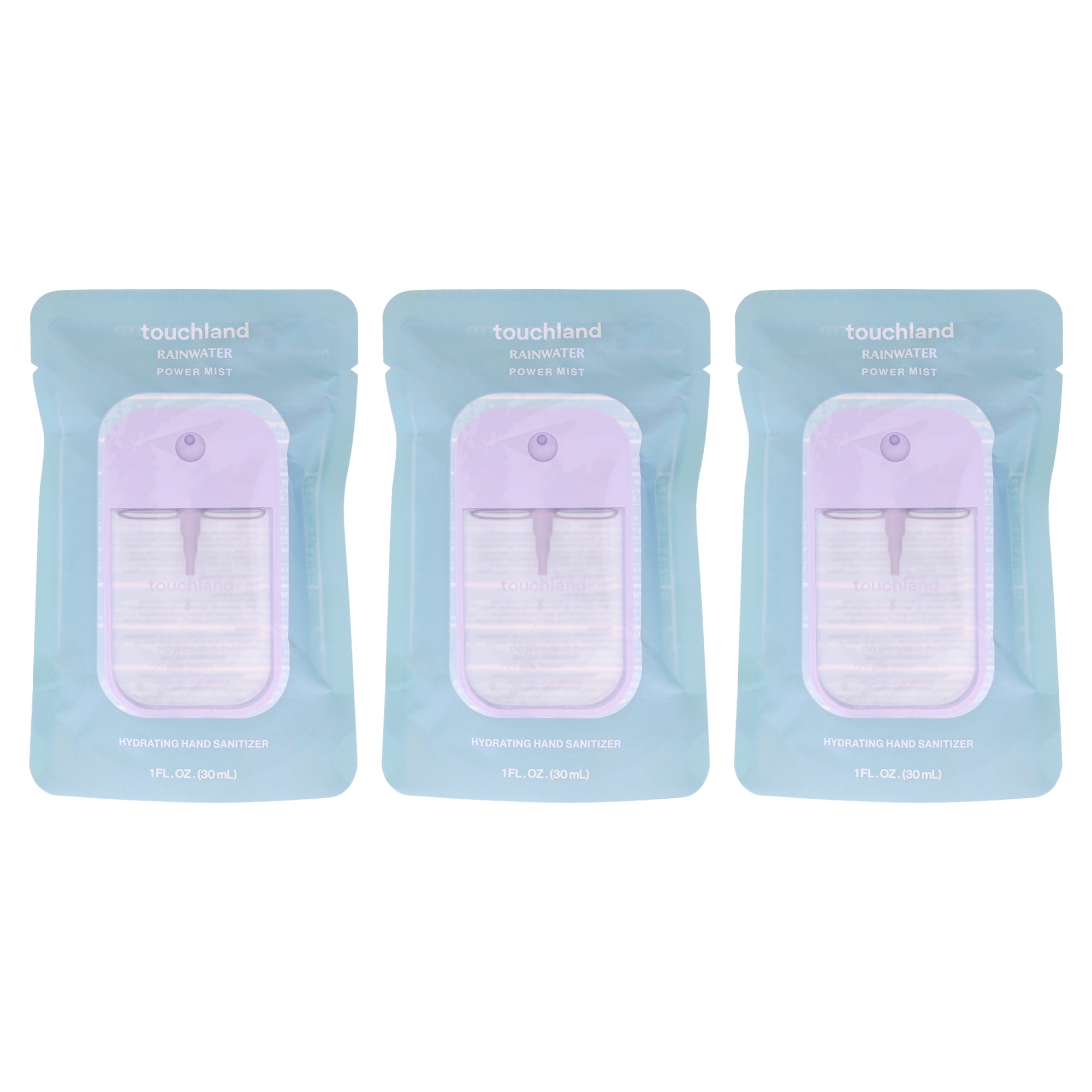 Touchland Power Mist Hydrating Hand Sanitizer - Rainwater by - Pack of 3 -Thefragrancemart.com