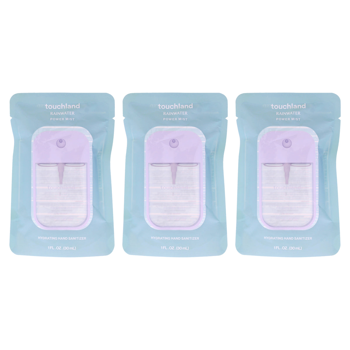 Touchland Power Mist Hydrating Hand Sanitizer - Rainwater by - Pack of 3 -Thefragrancemart.com