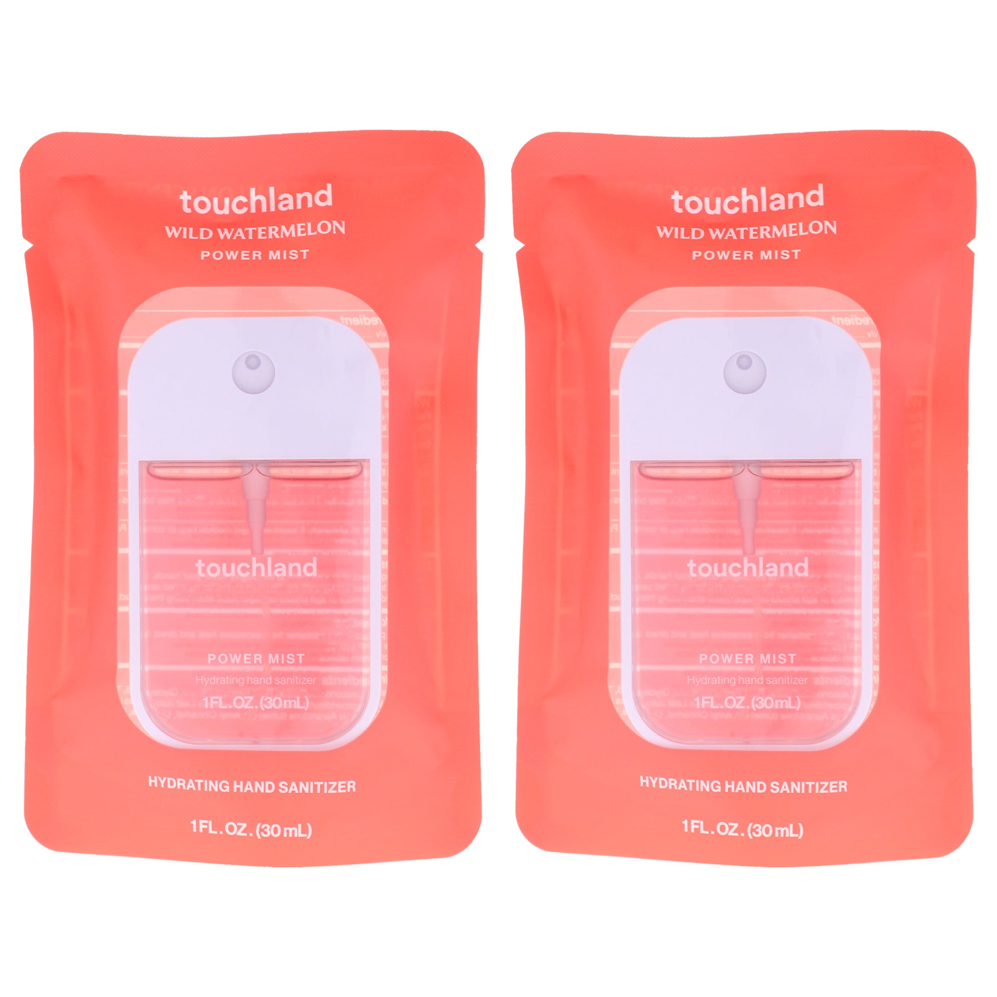 Touchland Power Mist Hydrating Hand Sanitizer - Wild Watermelon - Pack of 2 -Thefragrancemart.com