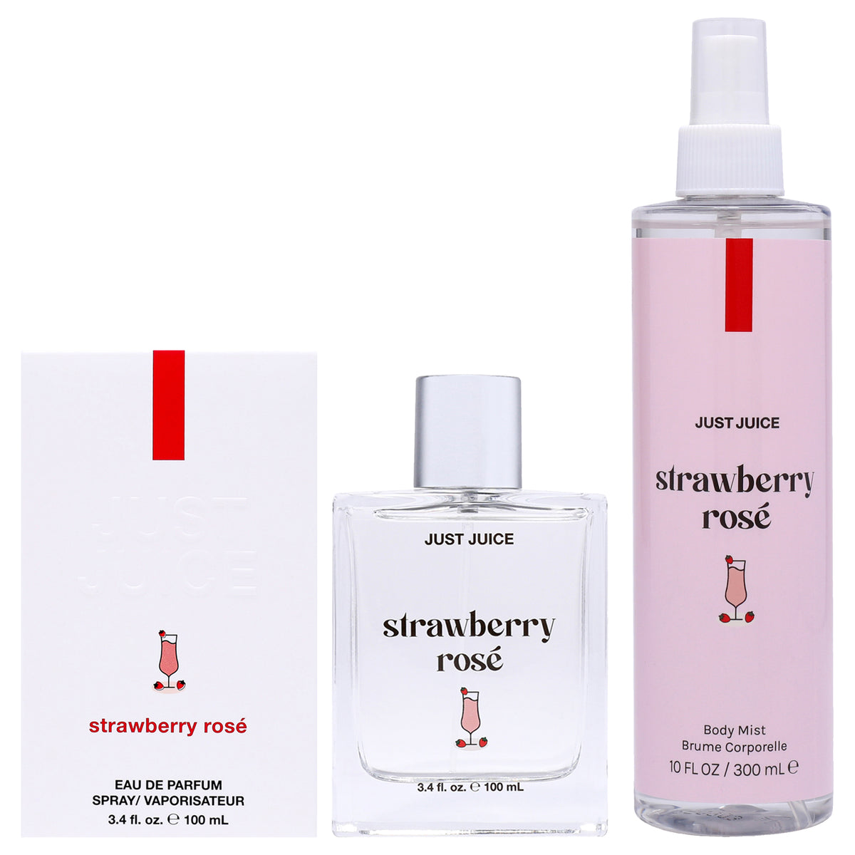 Just Juice Strawberry Rose Kit 2 Pc Kit-Thefragrancemart.com