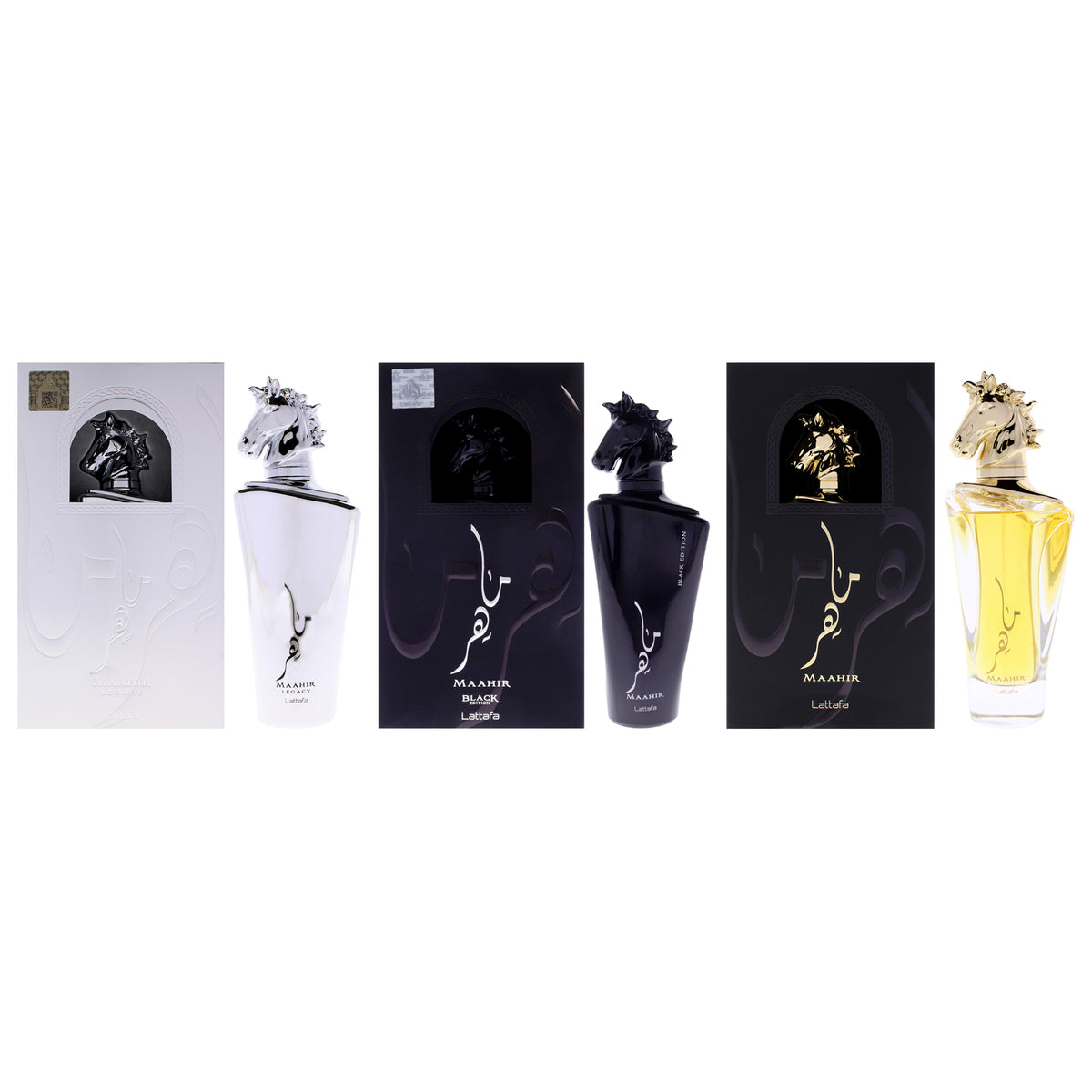 Lattafa Maahir Kit 3 Pc Kit-Thefragrancemart.com