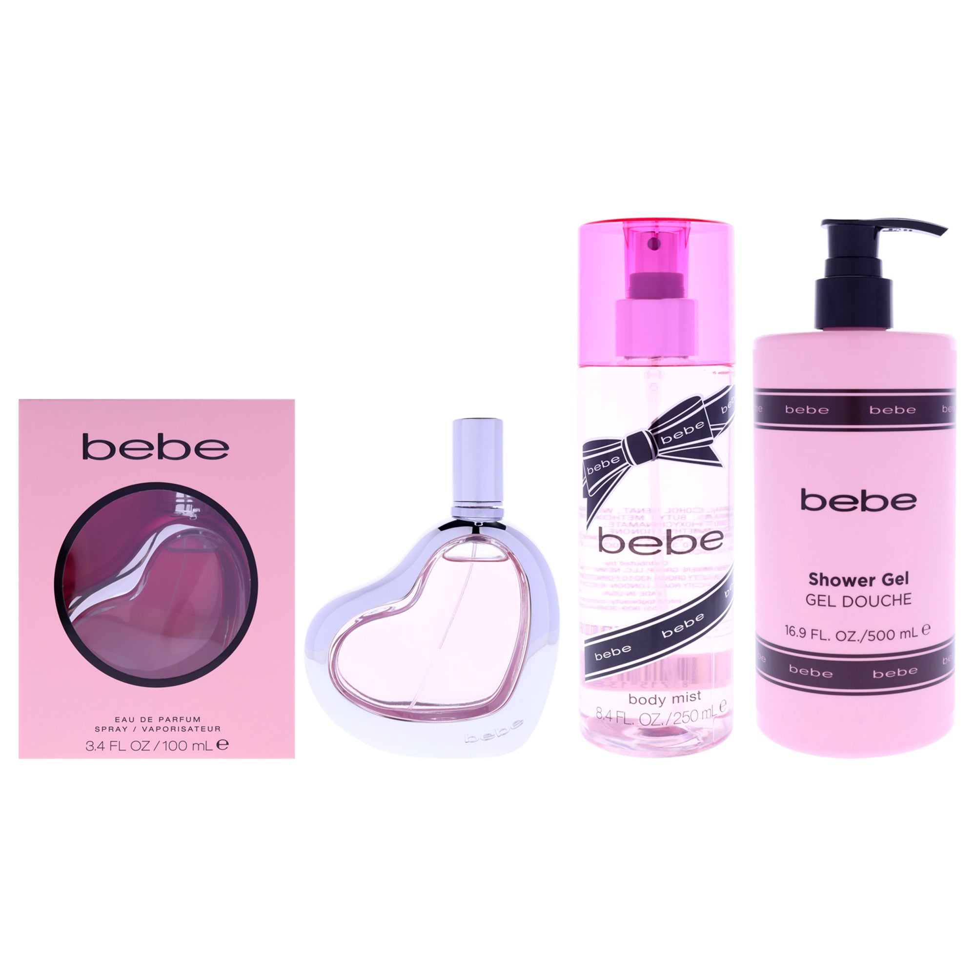Bebe Silver Layering Kit 3 Pc Kit-Thefragrancemart.com