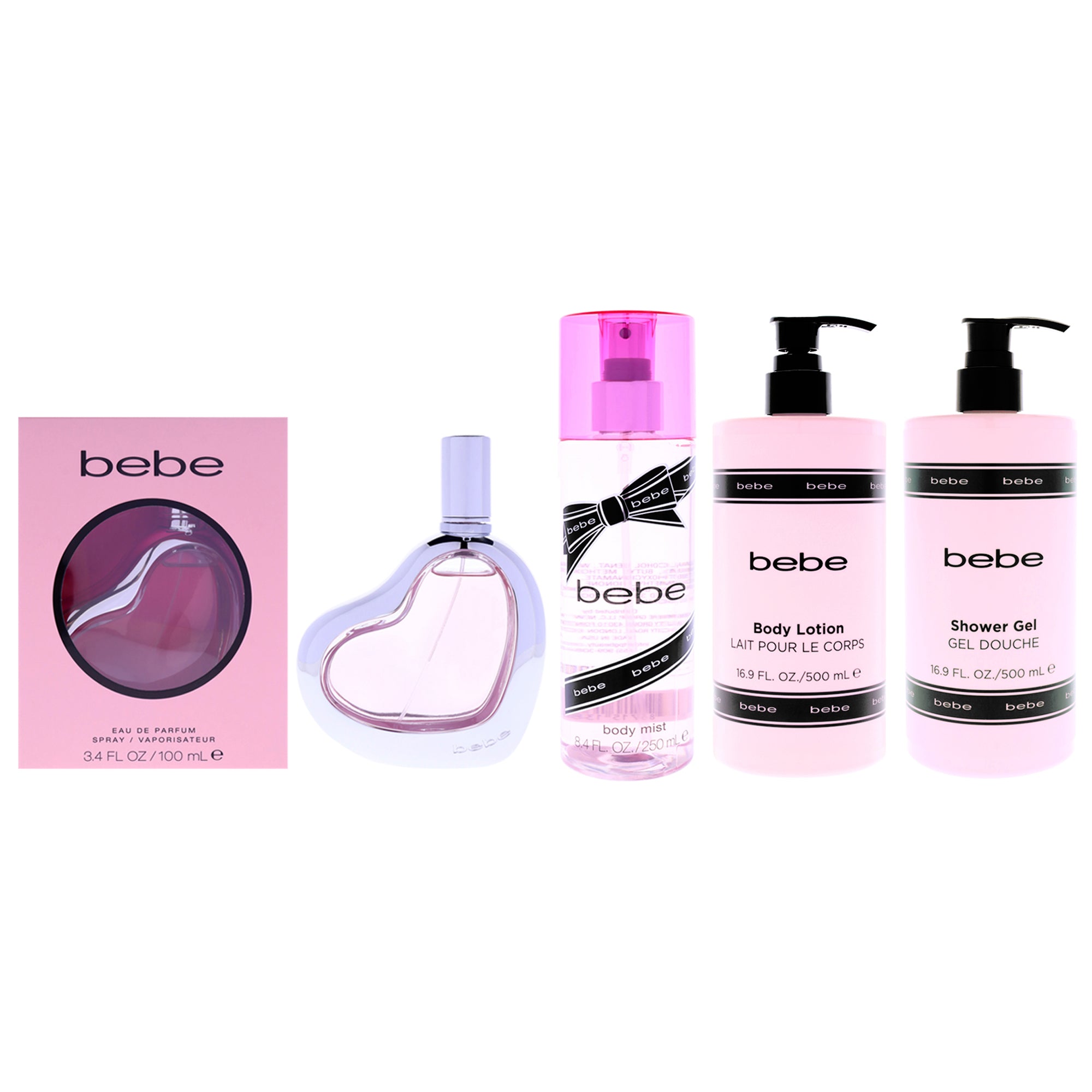 Bebe Silver Body Care Kit 4 Pc Kit-Thefragrancemart.com