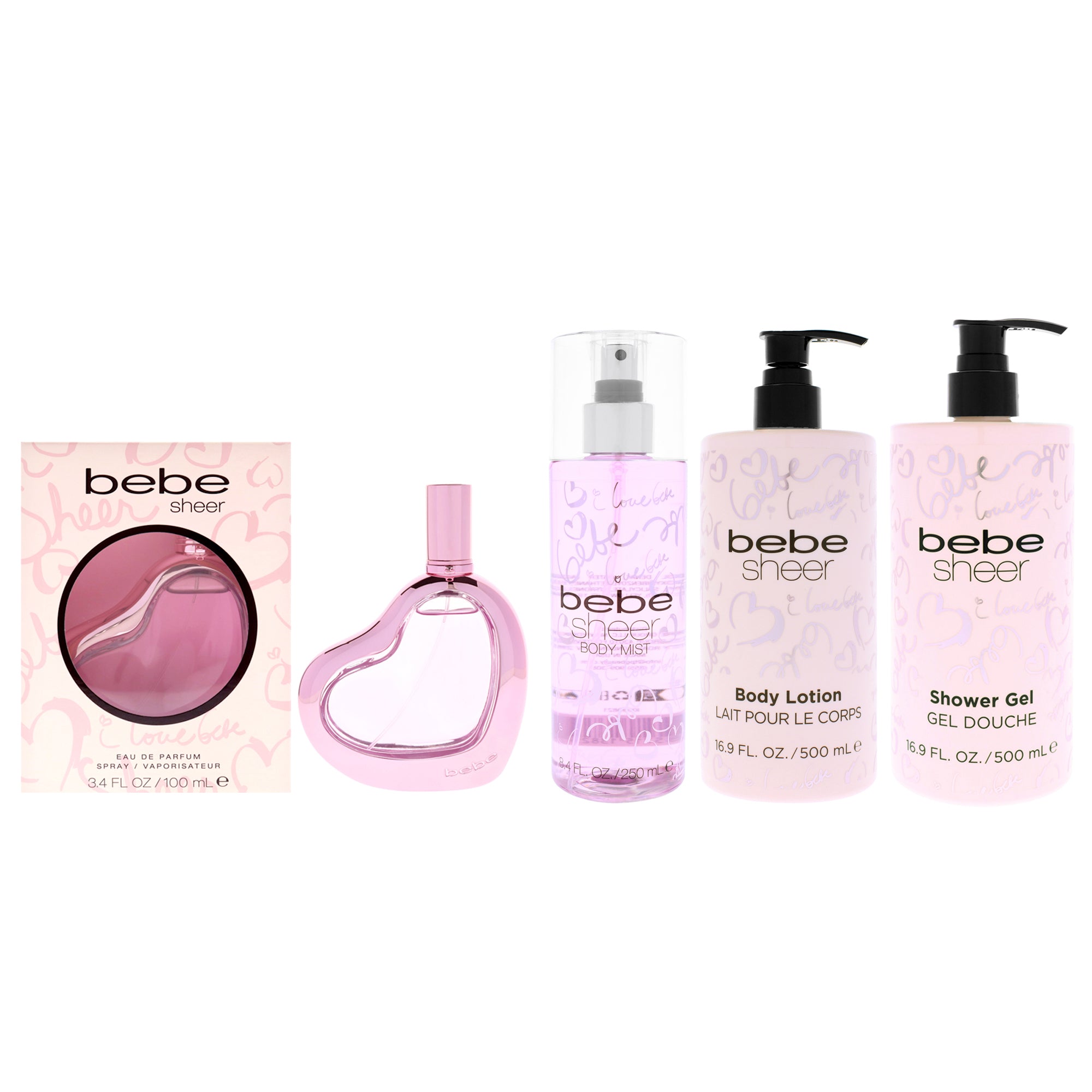 Bebe Sheer Body Care Kit 4 Pc Kit-Thefragrancemart.com
