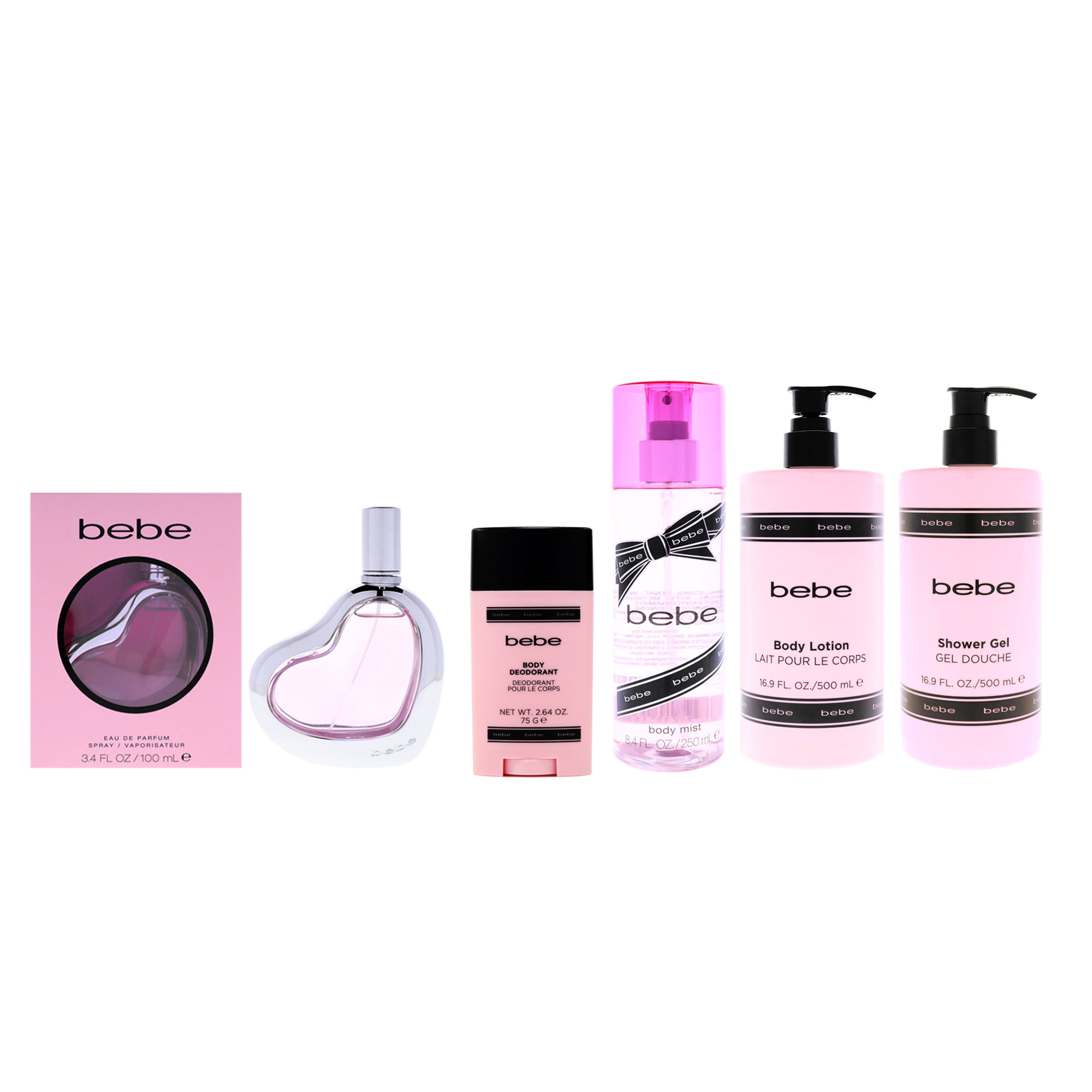 Bebe Silver Full Body Ritual Kit 5 Pc Kit-Thefragrancemart.com