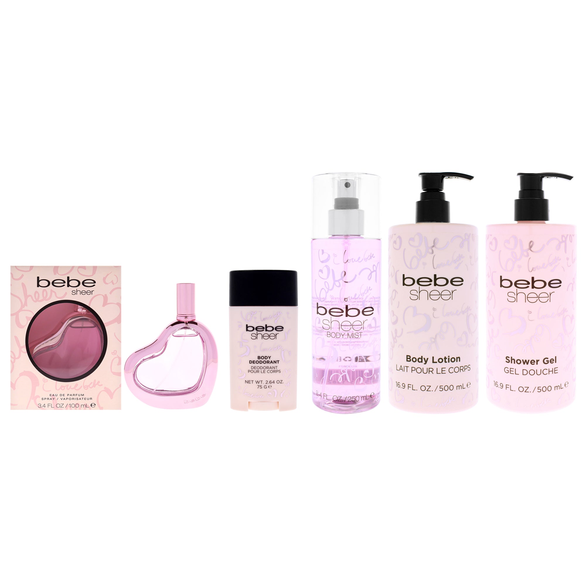 Bebe Sheer Full Body Ritual Kit 5 Pc Kit-Thefragrancemart.com