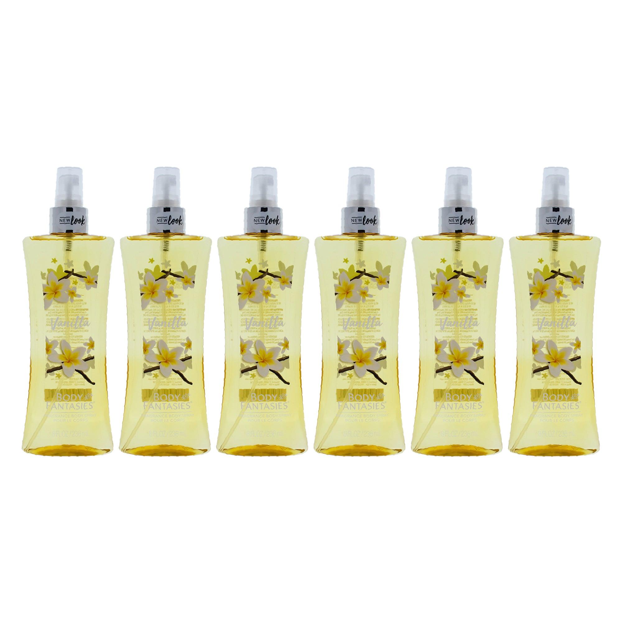 Body Fantasies Vanilla Body Spray - Pack of 6  The fragrance mart