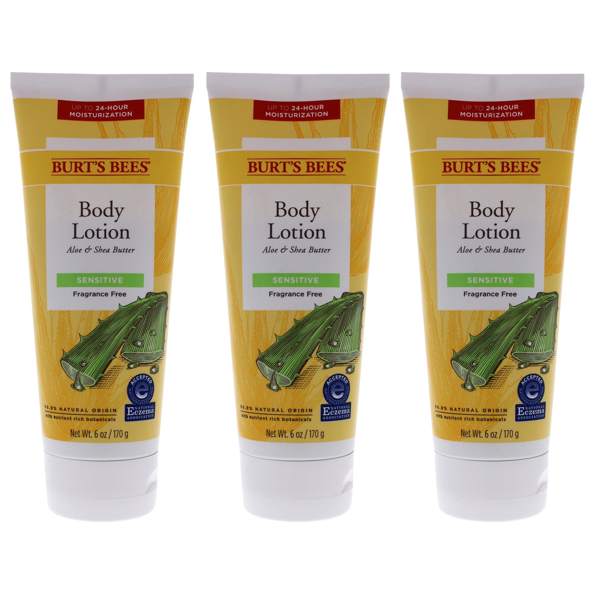 Burts Bees Aloe and Shea Butter Body Lotion - Pack of 3  The fragrance mart