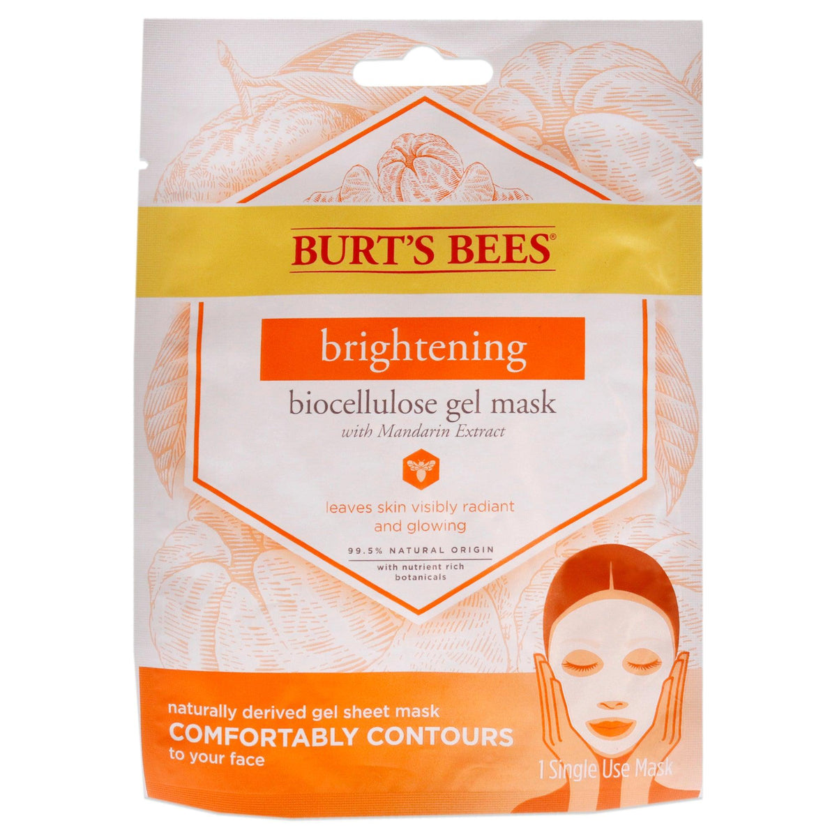 Burts Bees Brightening Biocellulose Gel Face Mask  The fragrance mart