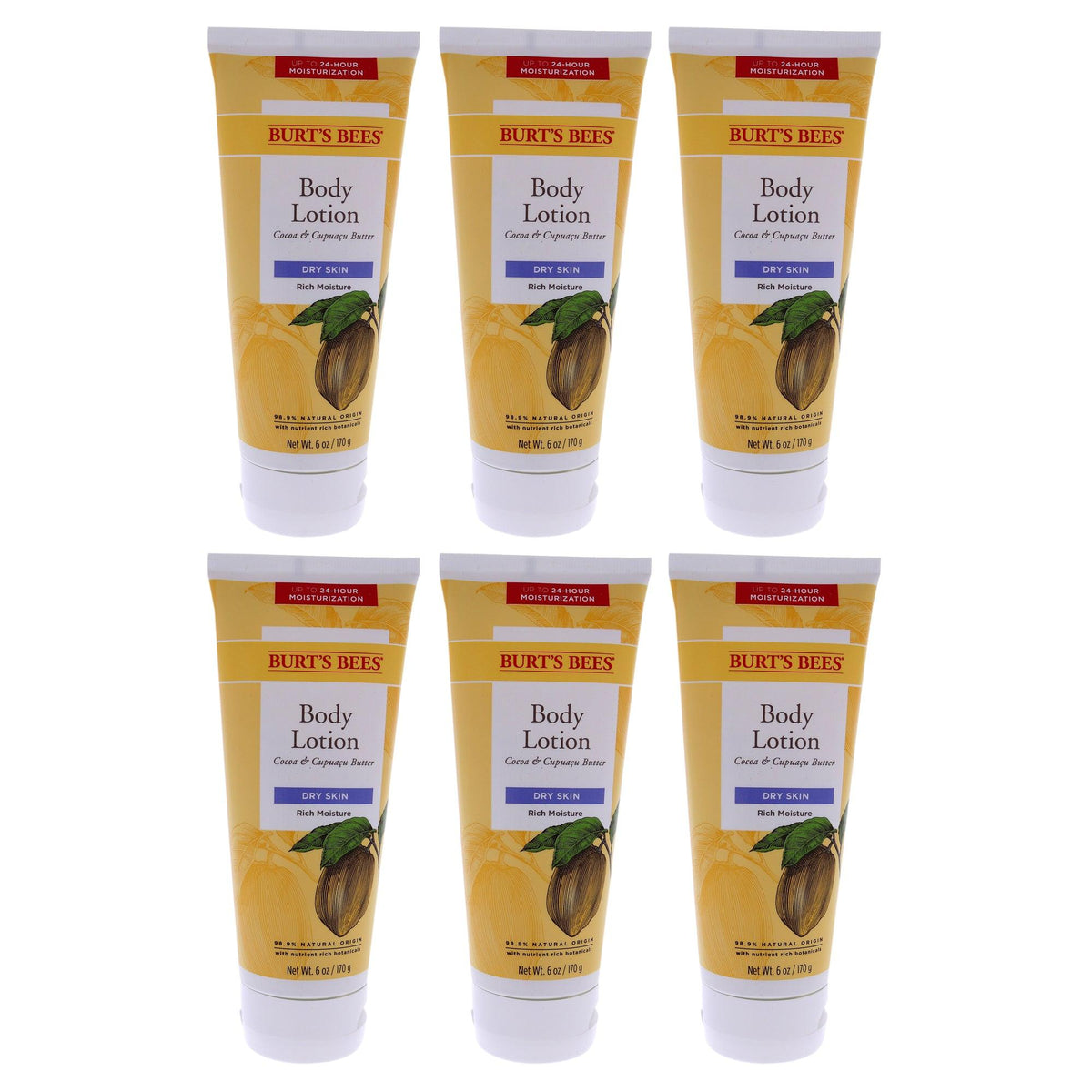 Burts Bees Cocoa and Cupuacu Butters Body Lotion - Pack of 6  The fragrance mart