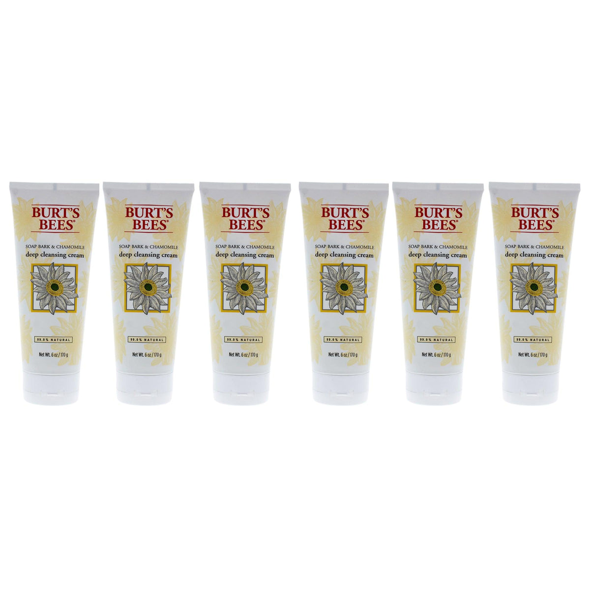 Burts Bees Soap Bark and Chamomile Deep Cleansing Cream - Pack of 6  The fragrance mart