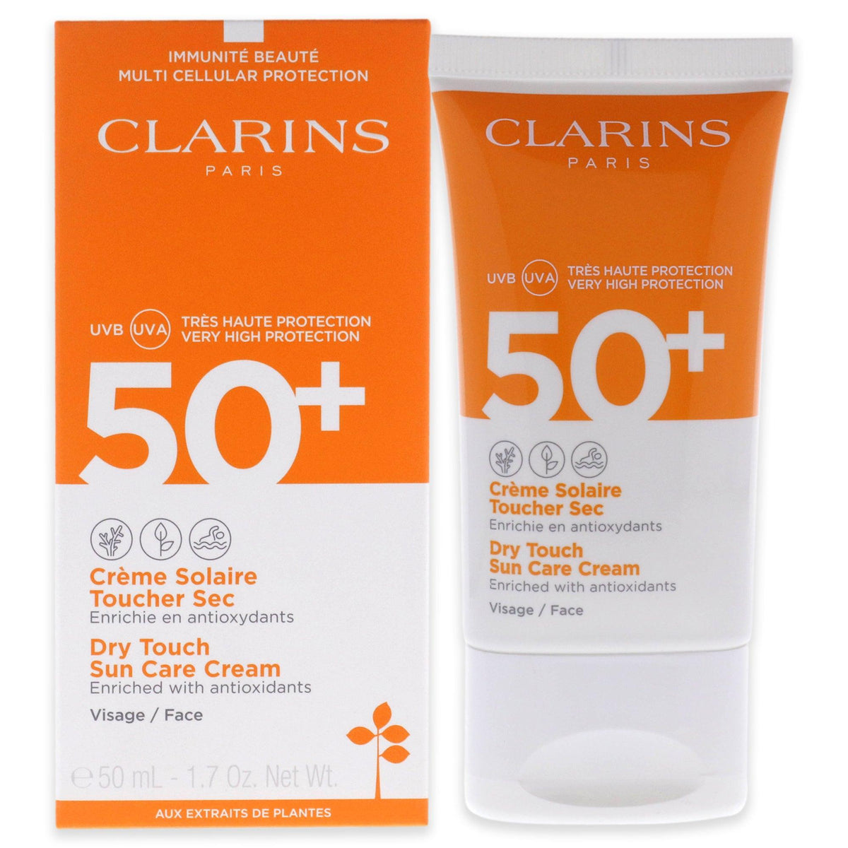 Clarins Dry Touch Sun Care Cream SPF 50  The fragrance mart