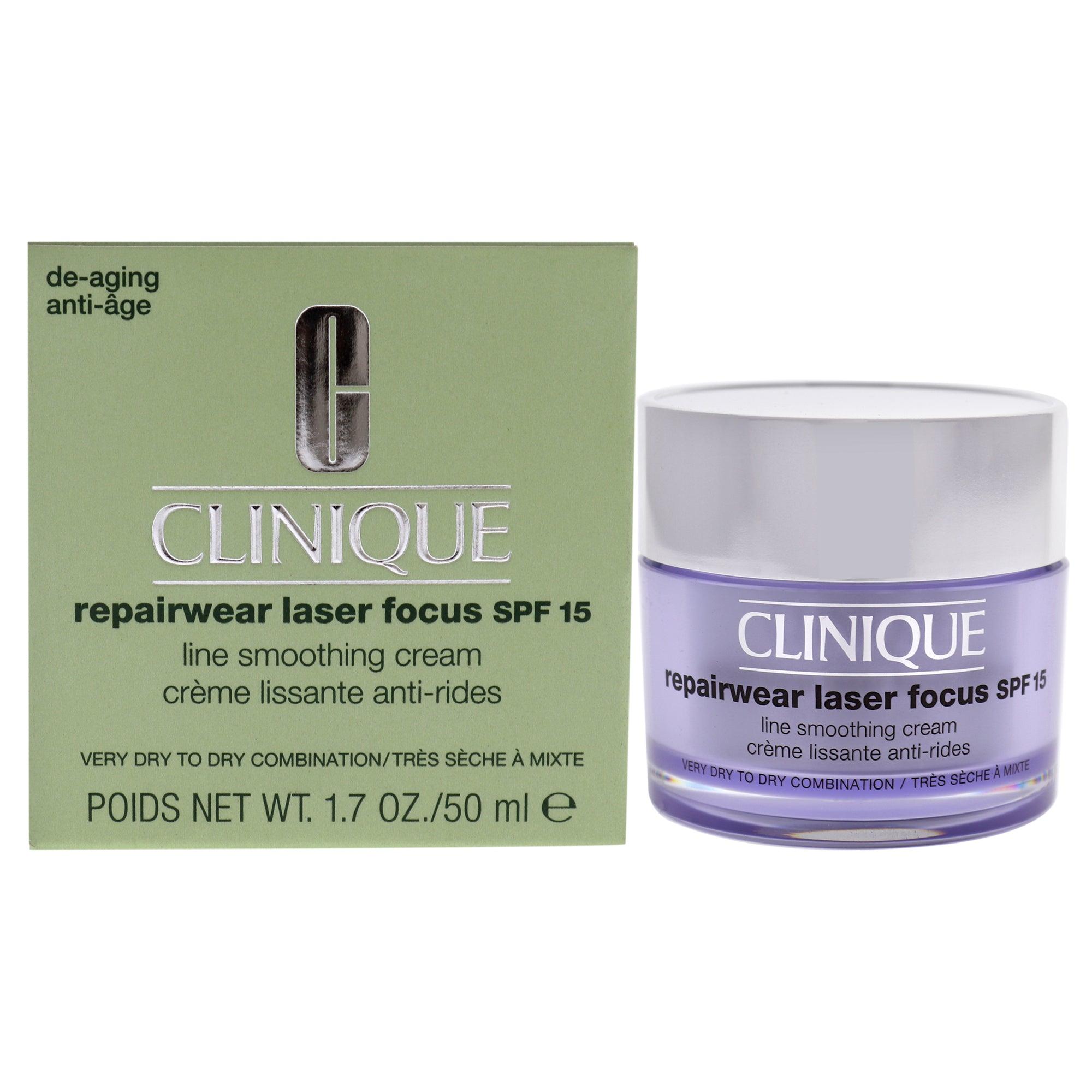 Clinique Repairwear Laser Focus Line Smoothing Cream SPF 15 - Very Dry to Dry Combination  The fragrance mart