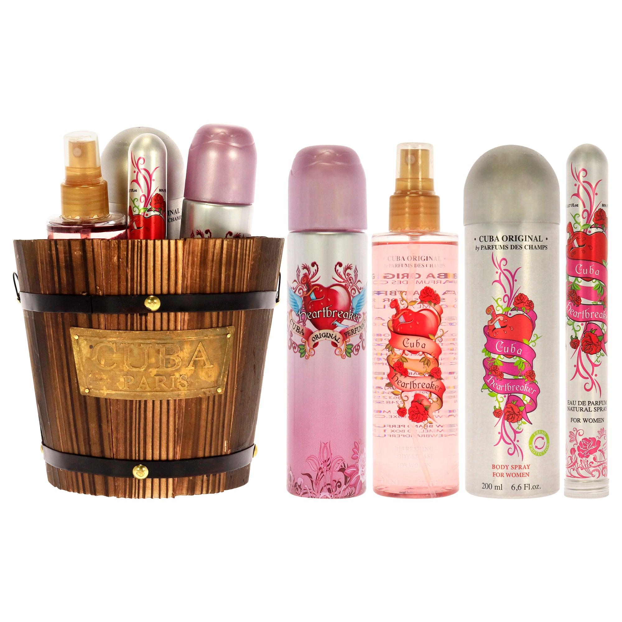 Cuba Heartbreaker 4 Pc Gift Set The fragrance mart