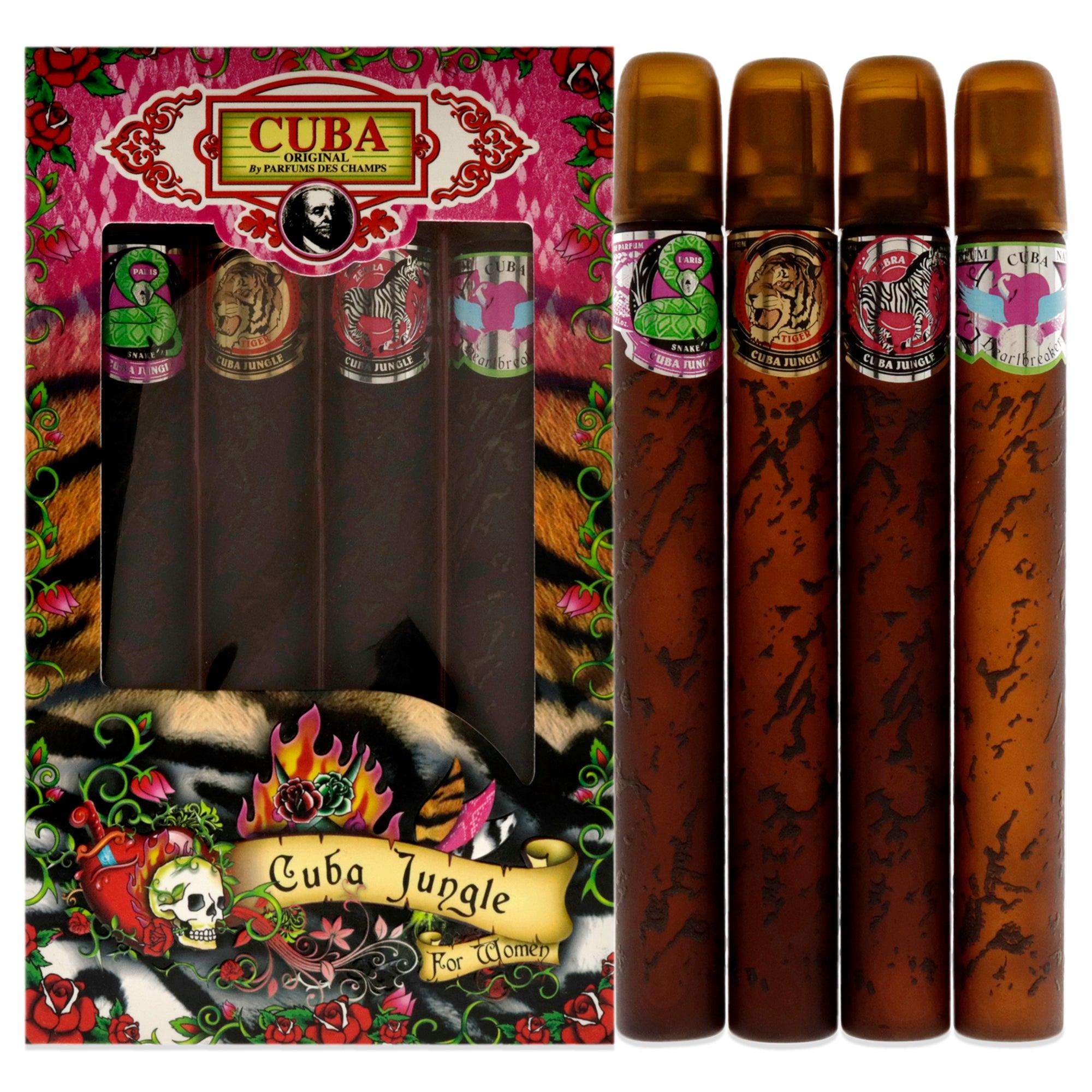 Cuba Jungle 4 Pc Gift Set The fragrance mart