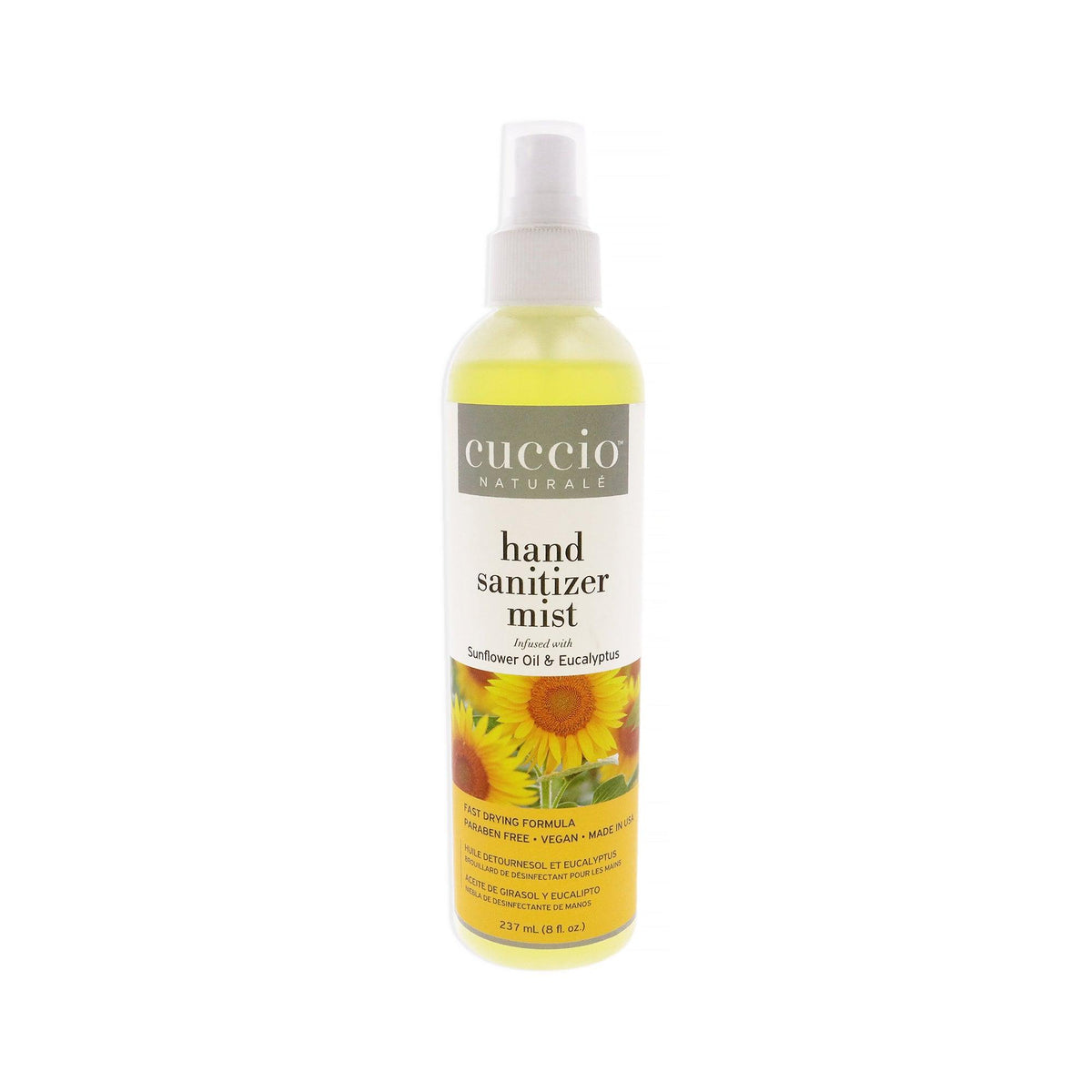 Cuccio Naturale Hand Sanitizer Mist - Sunflower Oil and Eucalyptus  The fragrance mart