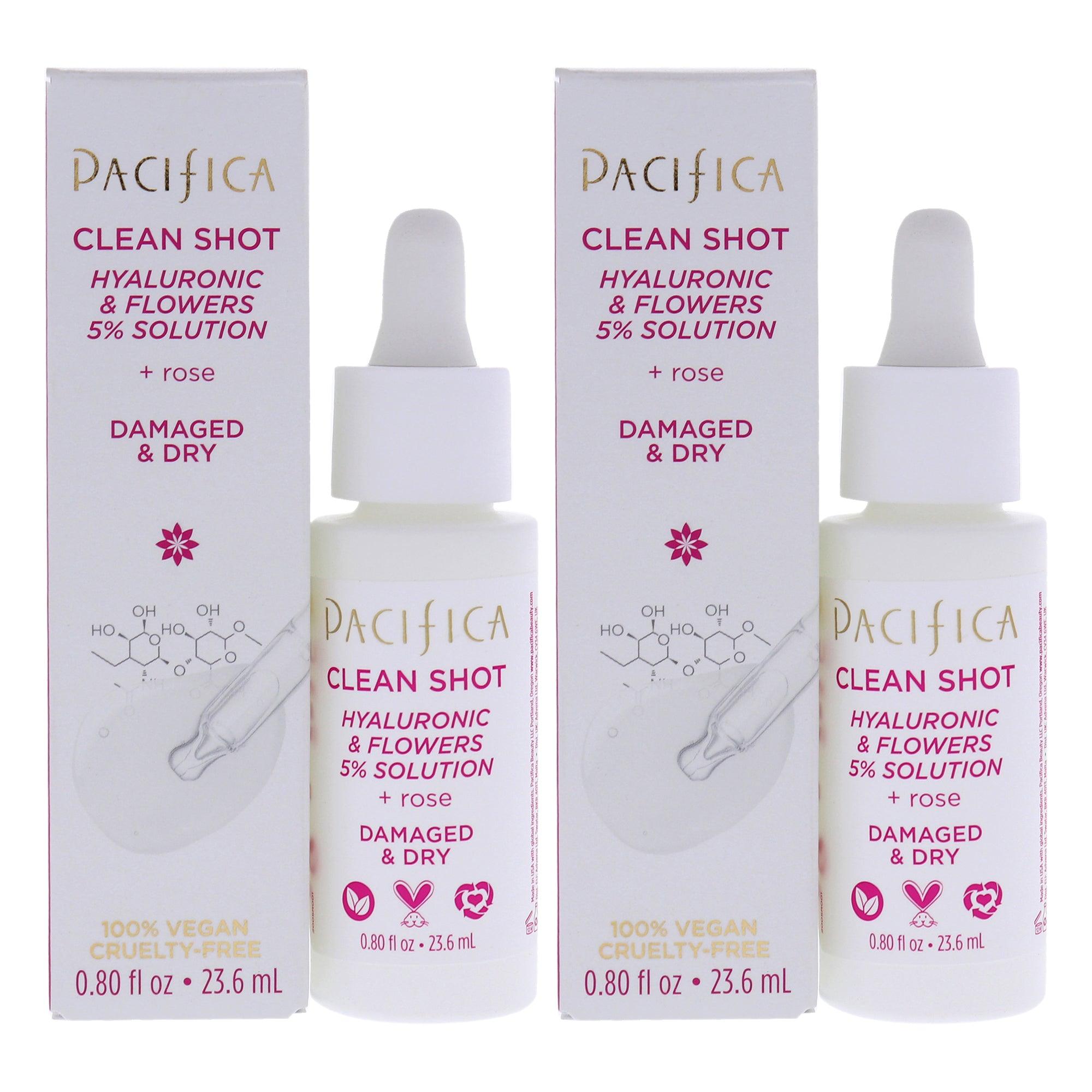 Pacifica Clean Shot Hyaluronic and Flowers 5 Percent Solution - Pack of 2  The fragrance mart