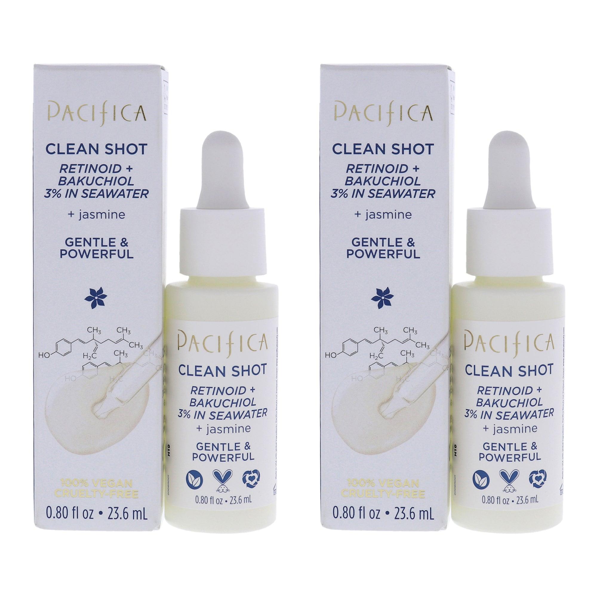 Pacifica Clean Shot Retinoid and Bakuchiol 3 Percent In Seawater - Pack of 2  The fragrance mart