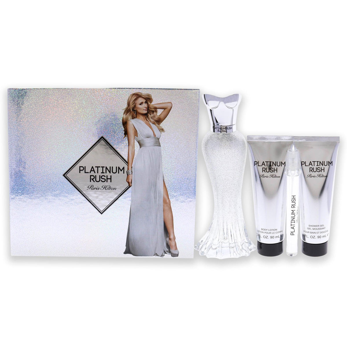 Paris Hilton Platinum Rush 4 Pc Gift Set The fragrance mart