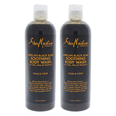 Shea Moisture African Black Soap Soothing Body Wash - Pack of 2  The fragrance mart