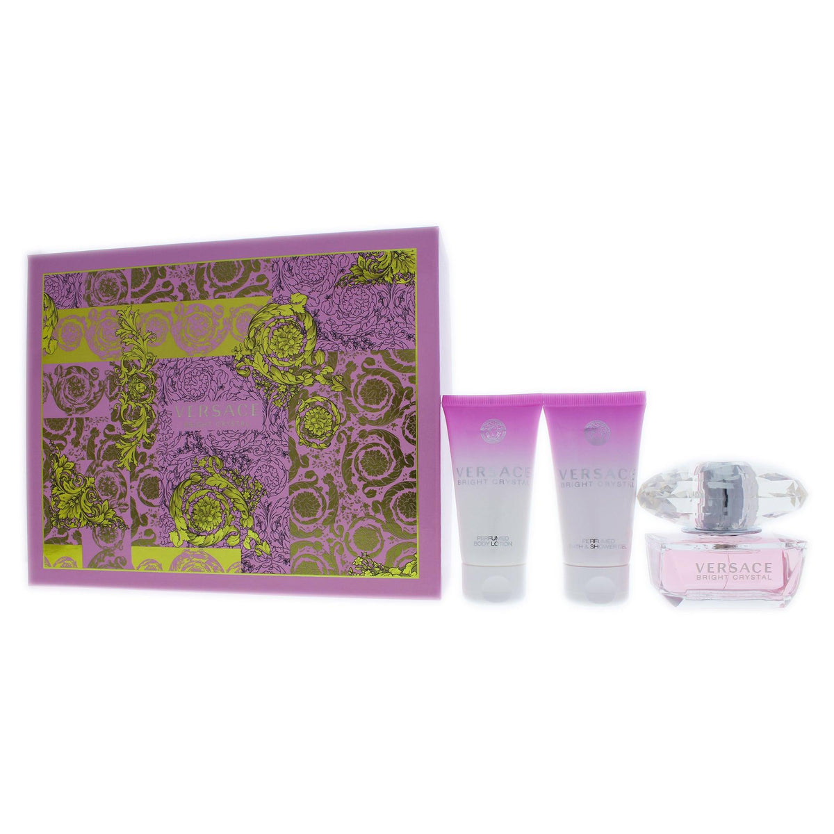 Versace Bright Crystal 3 Pc Gift Set The fragrance mart